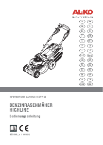 Manuale AL-KO Highline 473 VS Rasaerba