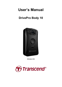 Manual Transcend DrivePro Body 10 Action Camera