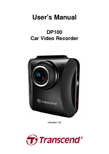 Manual Transcend DrivePro 100 Action Camera