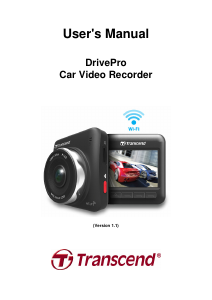 Manual Transcend DrivePro 200 Action Camera