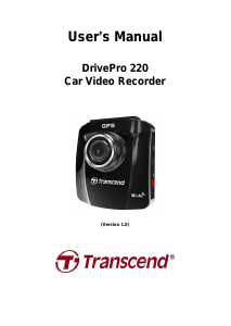 Manual Transcend DrivePro 220 Action Camera