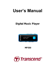 Manual Transcend MP350 Mp3 Player