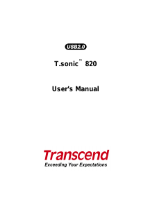 Manual Transcend MP820 Mp3 Player