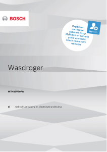 Handleiding Bosch WTH83VE0FG Wasdroger