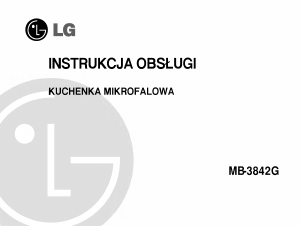 Instrukcja LG MB-3842G Kuchenka mikrofalowa