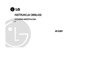 Instrukcja LG MS-253MD Kuchenka mikrofalowa