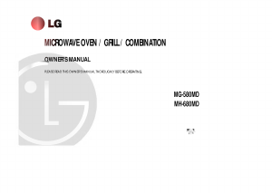 Manual LG MG-580MD Microwave