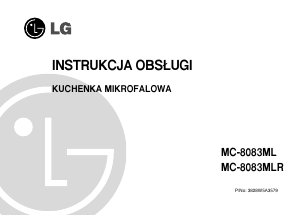 Instrukcja LG MC-8083MLR Kuchenka mikrofalowa