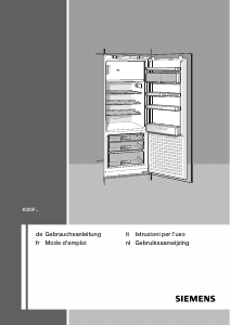 Mode d’emploi Siemens KI25FS70 Réfrigérateur