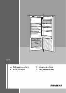 Manuale Siemens KI25FS70 Frigorifero