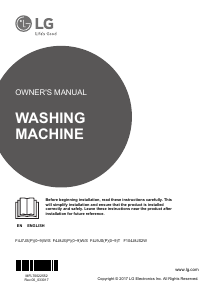 Manual LG F104J8JS2W Washing Machine