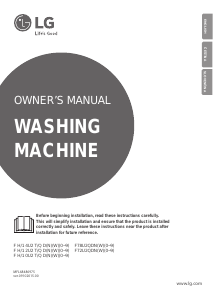 Manual LG F84U2TDN1 Washing Machine