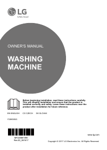 Manual LG F28K5XN3 Washing Machine