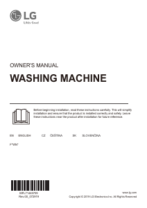 Manual LG F4WN509S0 Washing Machine