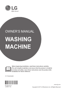 Manual LG F171K2CS2W Washing Machine