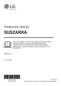 Instrukcja LG RC90V9AV2Q Suszarka