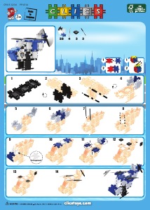 Manual Clics set CP015 Hero Squad Police helicopter