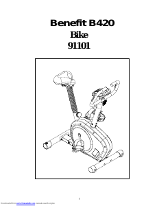 Handleiding Benefit B420 Hometrainer