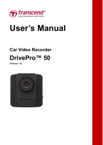 Manual Transcend DrivePro 50 Action Camera