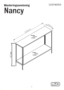 Manual Mio Nancy Side Table