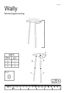 Brugsanvisning Mio Wally Sidebord