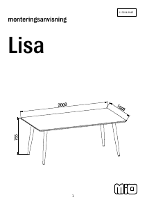 Manuale Mio Lisa Tavolo da pranzo