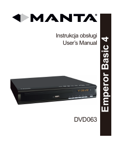 Instrukcja Manta DVD-063 Emperor Basic 4 Odtwarzacz DVD