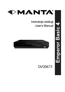 Instrukcja Manta DVD-067S Emperor Basic 4 Odtwarzacz DVD