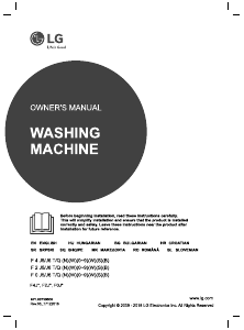 Priručnik LG F2J5QN4W Stroj za pranje rublja