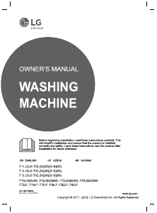 Manual LG F72J5QN3W Washing Machine