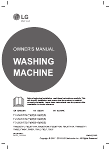 Manual LG F82J6TY1W Washing Machine