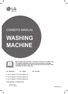 Manual LG F84G6TDS2 Washing Machine