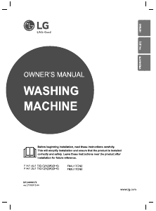 Manual LG F84U1TCN2 Washing Machine