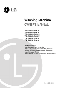 Manual LG WD-80150NUP Washing Machine