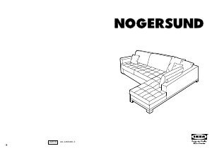 Kasutusjuhend IKEA NOGERSUND Kušett