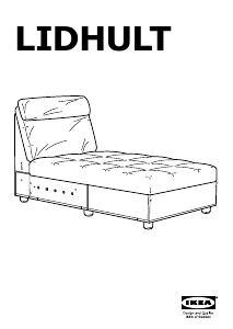 Посібник IKEA LIDHULT Шезлонг