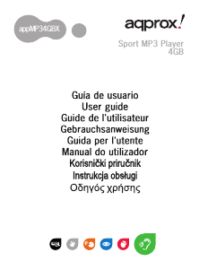 Instrukcja Aqprox appMP34GBBX Sport Odtwarzacz Mp3