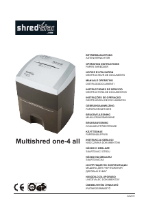 Manual HSM Shredstar MultiShred Paper Shredder