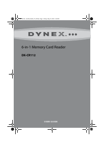 Manual Dynex DX-CR112 Card Reader
