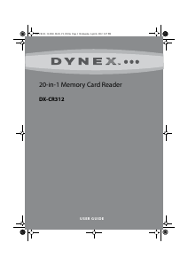 Manual Dynex DX-CR312 Card Reader