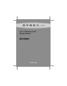 Manual Dynex DX-CR6N1 Card Reader