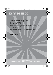 Manual de uso Dynex DX-CR501 Lector de tarjetas