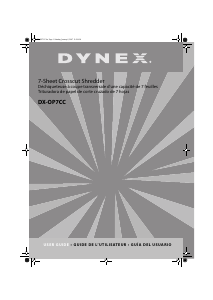 Manual de uso Dynex DX-OP7CC Destructora