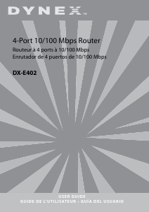 Manual de uso Dynex DX-E402 Router