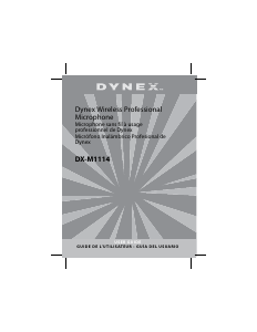Manual de uso Dynex DX-M1114 Micrófono