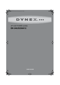 Manual Dynex DX-24LD230A12 LCD Television