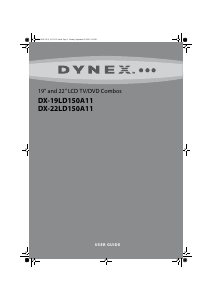 Handleiding Dynex DX-22LD150A11 LCD televisie