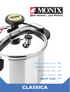 Manual Monix Classica Pressure Cooker