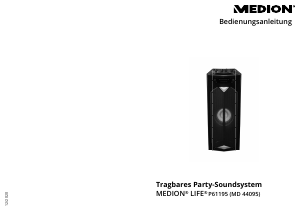 Bedienungsanleitung Medion LIFE P61195 (MD 44095) Lautsprecher