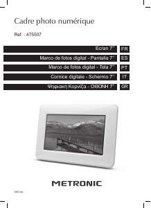 Manuale Metronic 475507 Cornice digitale